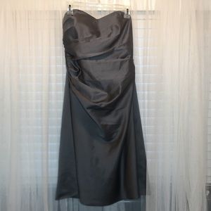 Bridesmaid Dress Charcoal Grey Alfred Angelo